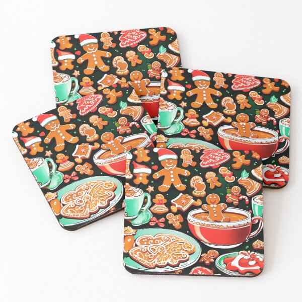 Item preview, Santa and the Gingerbread Men.  designed and sold by Zofia Sosnecka.