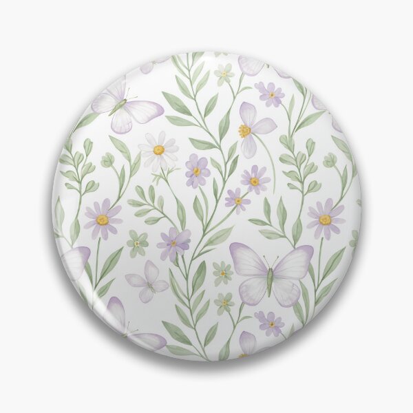 Item preview, Butterfly and Floral Watercolor Seamless Pattern designed and sold by HolmeProud.