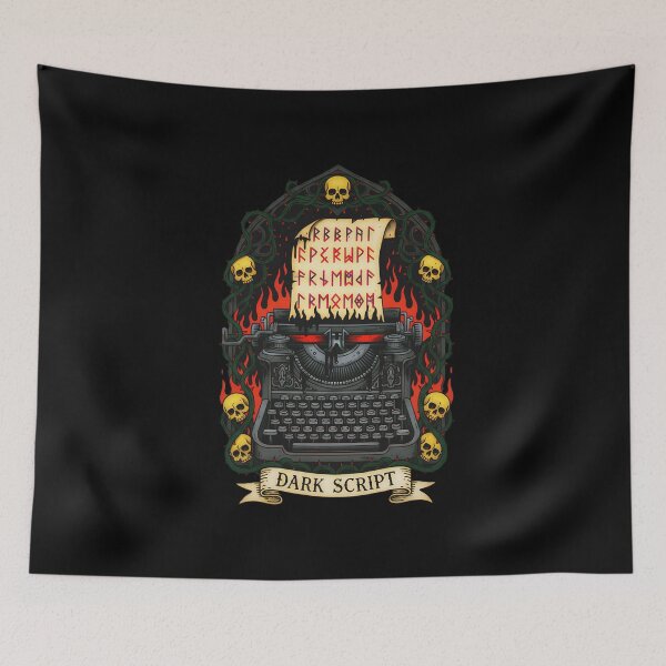 Item preview, Dark Script: Vintage Occult Typewriter designed and sold by CoffinsArt.