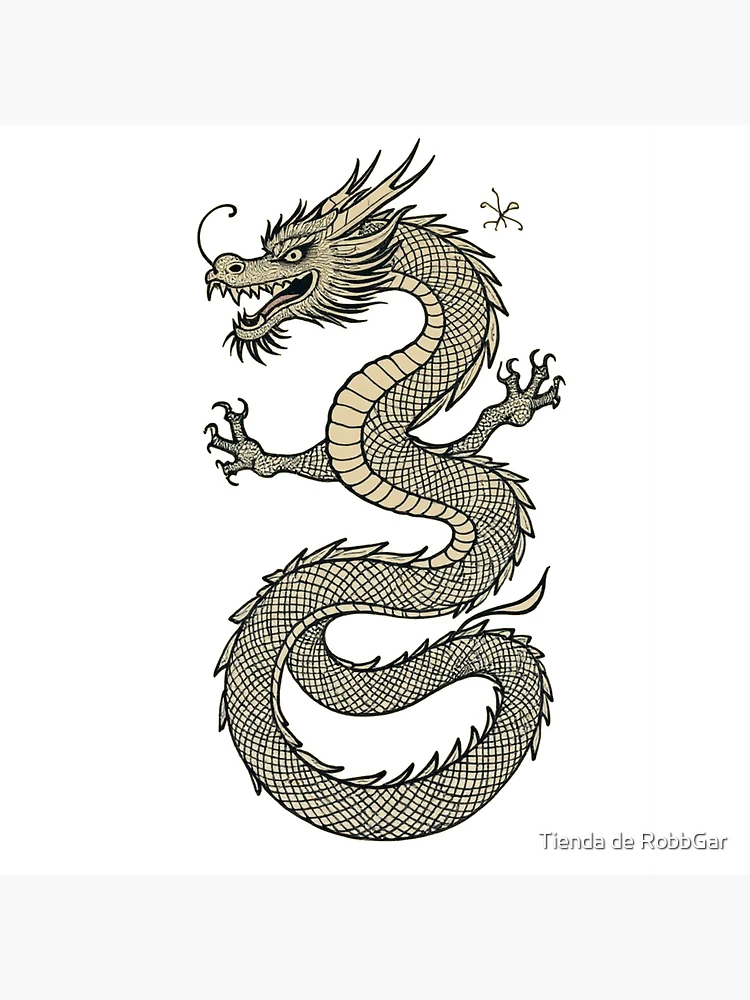Thumbnail 5 of 5, Coasters (Set of 4), Chinese dragon designed and sold by Tienda de RobbGar.