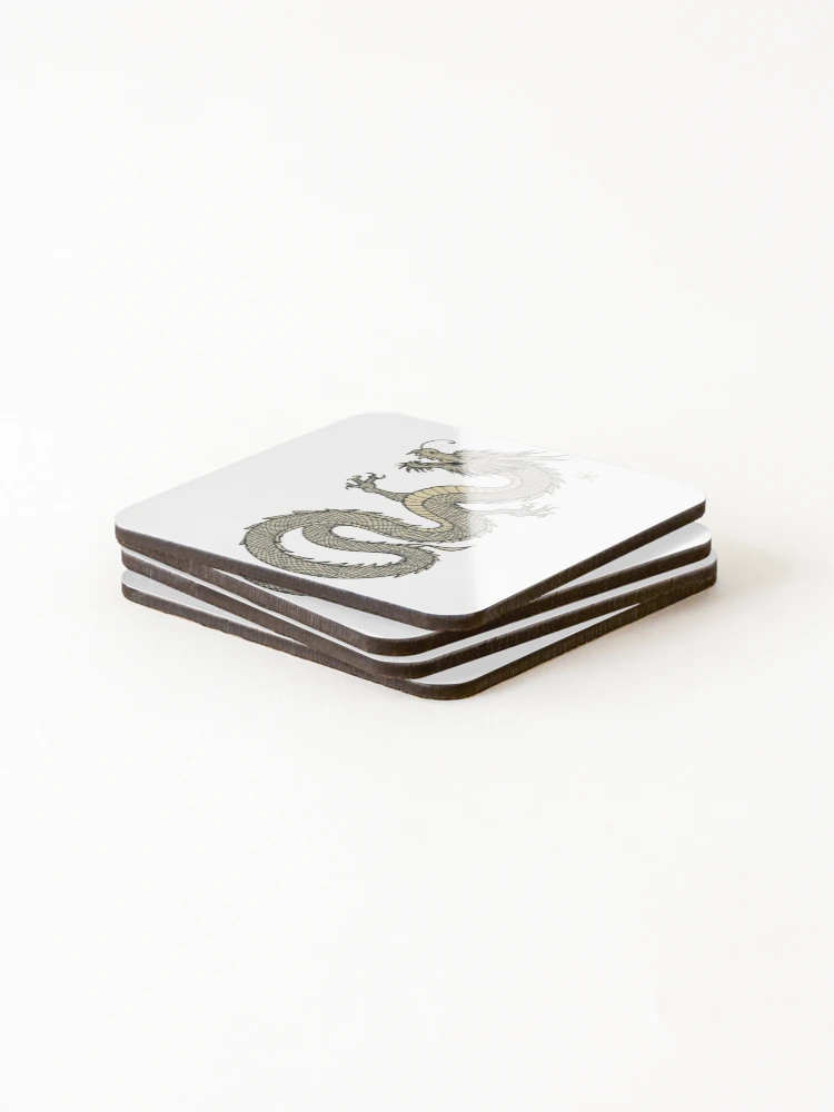 Thumbnail 4 of 5, Coasters (Set of 4), Chinese dragon designed and sold by Tienda de RobbGar.