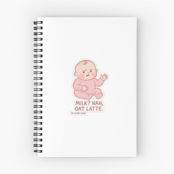 Item preview, Milk? Nah, oat latte. designed and sold by Le Monde De Rosie.
