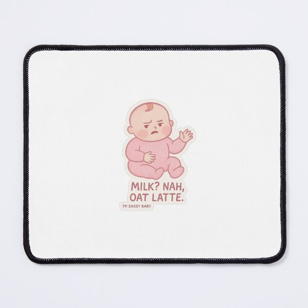 Item preview, Milk? Nah, oat latte. designed and sold by Le Monde De Rosie.
