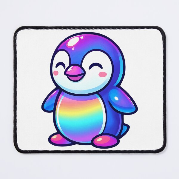 Item preview, Happy Rainbow Penguin designed and sold by ArtsyWishesShop.