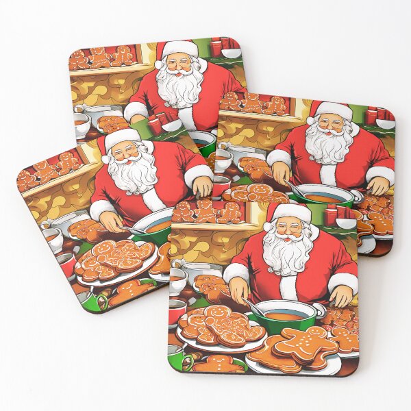 Item preview, Santa and the Gingerbread Men. designed and sold by Zofia Sosnecka.