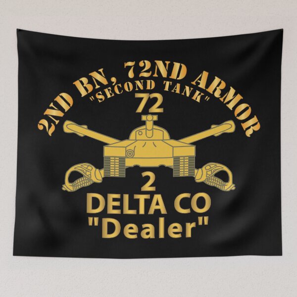 Item preview, Army - 2nd Bn, 72nd Armor - Second Tank - D  Co, Dealer - Armor Branch wo US Army X 300 designed and sold by Military Insignia Products.