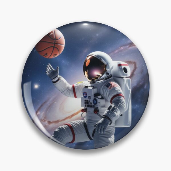 Item preview, Spaced Out Dunk: Astronaut Basketball Galaxy Art designed and sold by NovaMoodCo.