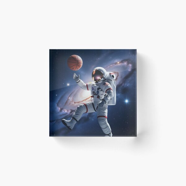 Item preview, Spaced Out Dunk: Astronaut Basketball Galaxy Art designed and sold by NovaMoodCo.