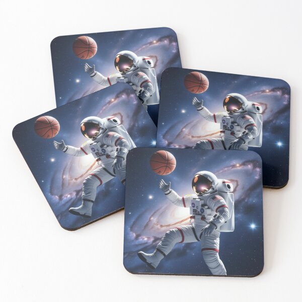 Item preview, Spaced Out Dunk: Astronaut Basketball Galaxy Art designed and sold by NovaMoodCo.