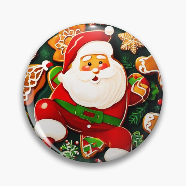 Artikelvorschau, Der Weihnachtsmann und die Lebkuchenmänner. entworfen und verkauft von Zofia Sosnecka.