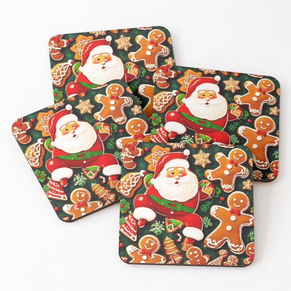 Item preview, Santa and the Gingerbread Men. designed and sold by Zofia Sosnecka.