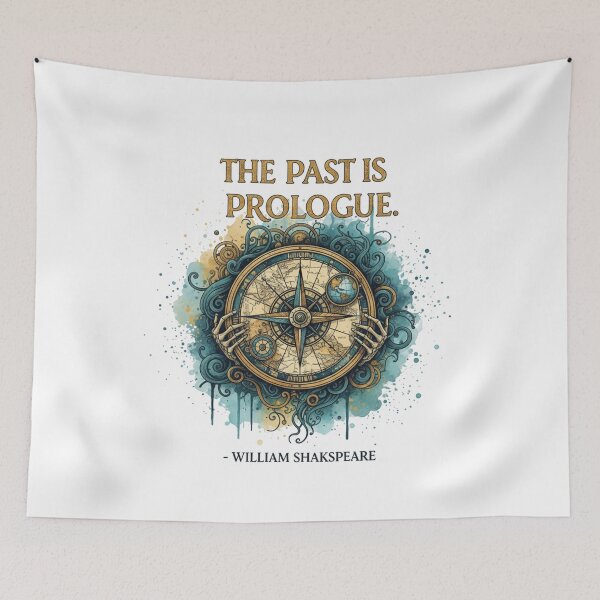 Item preview, Shakespeare "The Past Is Prologue" T-Shirt - Literary History Quote designed and sold by Boski22.