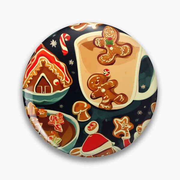 Artikelvorschau, Der Weihnachtsmann und die Lebkuchenmänner. entworfen und verkauft von Zofia Sosnecka.