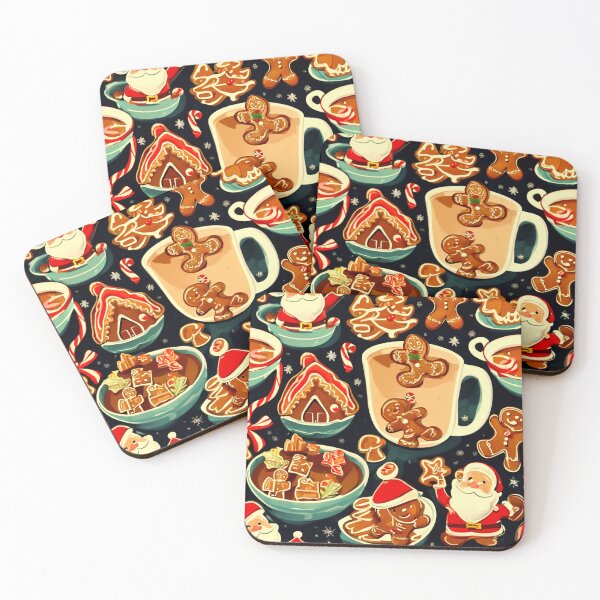Item preview, Santa and the Gingerbread Men.  designed and sold by Zofia Sosnecka.