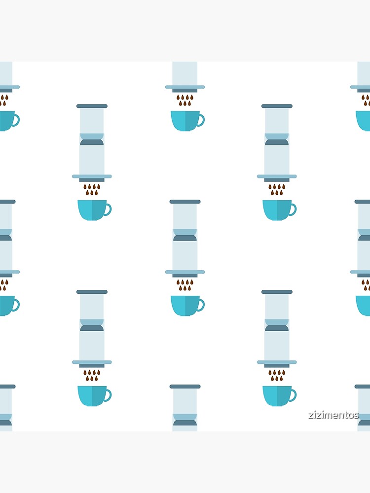 Coffee brewing methods. Seamless pattern with doodle coffee stuff