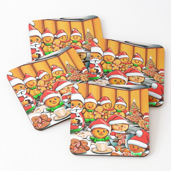 Item preview, Santa and the Gingerbread Men.  designed and sold by Zofia Sosnecka.