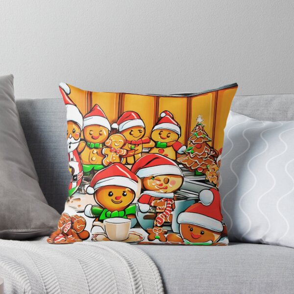 Item preview, Santa and the Gingerbread Men.  designed and sold by Zofia Sosnecka.