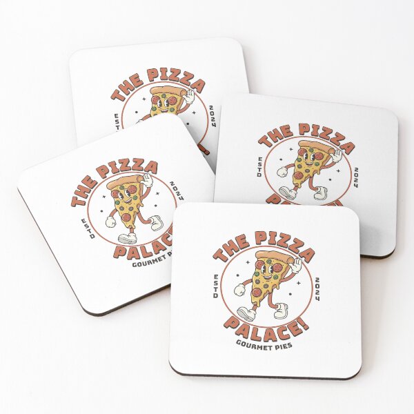 Item preview, The Pizza Palace! Retro Cartoon Slice Mascot designed and sold by HoopeStylee.