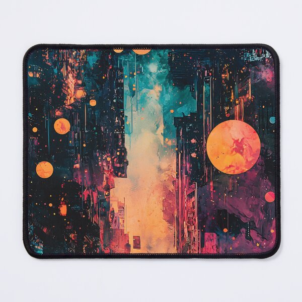 Item preview, Up in smokes of life | Saturated | Warm colors | Orange & Blue | Magenta | 300DPI | HD poster designed and sold by MetroEnvision.