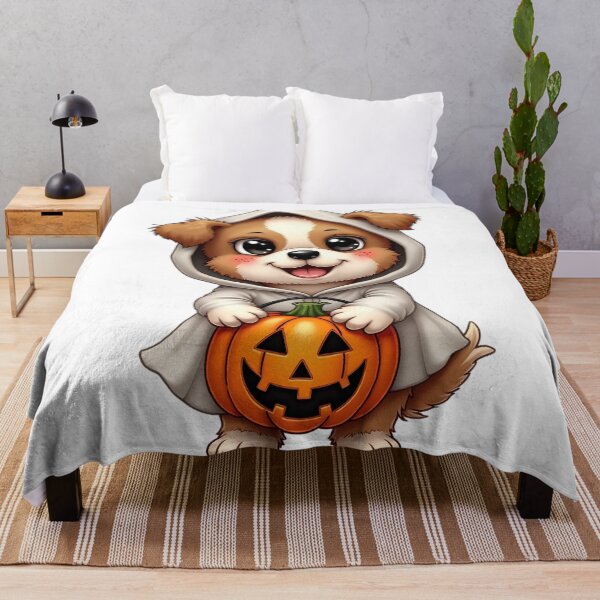 Item preview, Halloween Dog Ghost Costume Cute Spooky Puppy Trick or Treat Pumpkin designed and sold by ArtDesignTp.