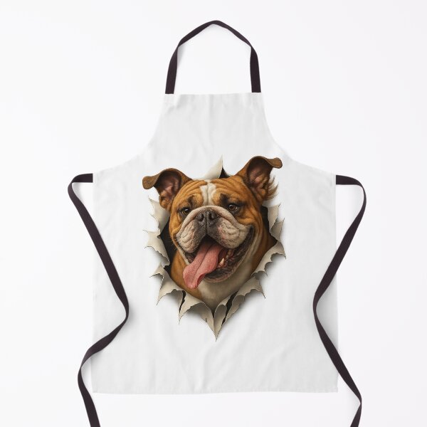 Item preview, Bulldog Breakout – 3D Tearing Effect Dog Design designed and sold by ceksdesign.