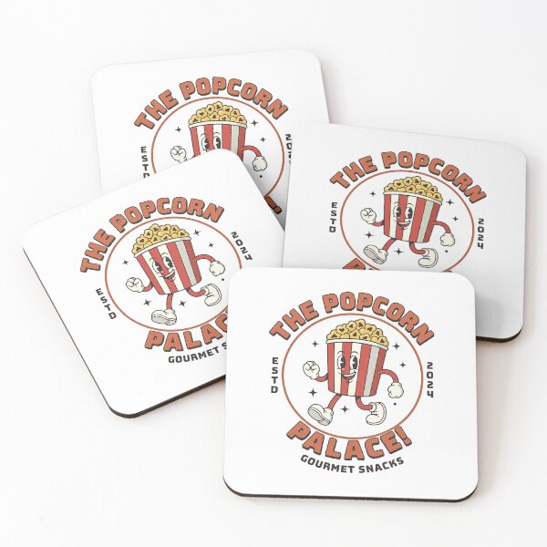Item preview, The Popcorn Palace! Retro Movie Snack Mascot designed and sold by HoopeStylee.