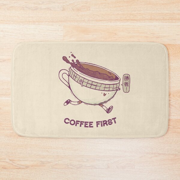 Item preview, Coffee First Kawaii Mug by Tobe Fonseca designed and sold by Tobe Fonseca®.