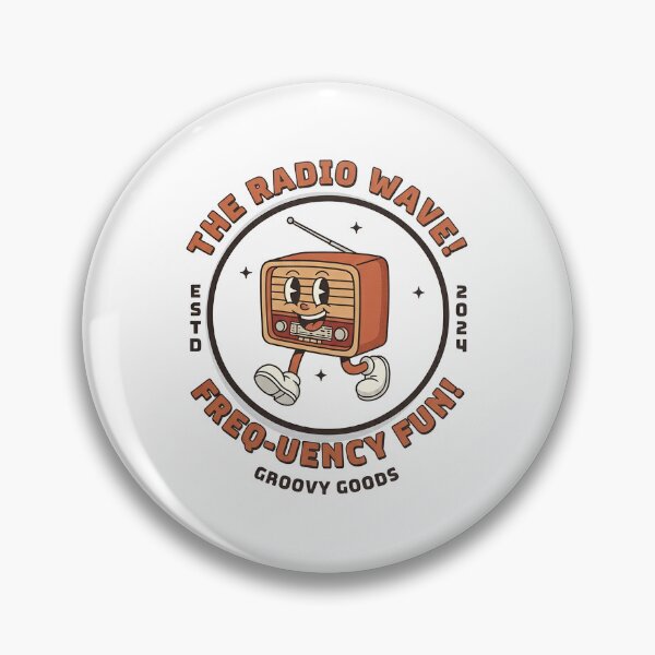 Item preview, The Radio Wave! Retro Vintage Transistor Radio Mascot designed and sold by HoopeStylee.