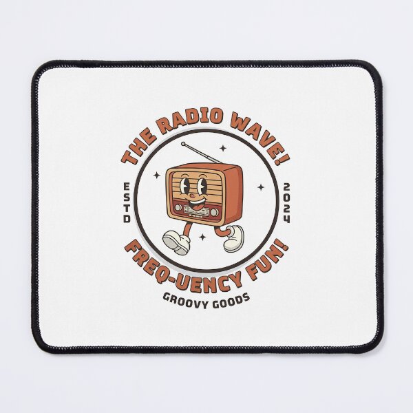 Item preview, The Radio Wave! Retro Vintage Transistor Radio Mascot designed and sold by HoopeStylee.