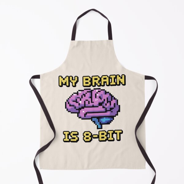 Item preview, My Brain Is 8-Bit – Retro Pixel Art Brain Design designed and sold by Wicked.Teez.