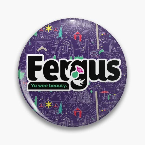 Item preview, Fergus Outlined - Indigo designed and sold by designedelora.