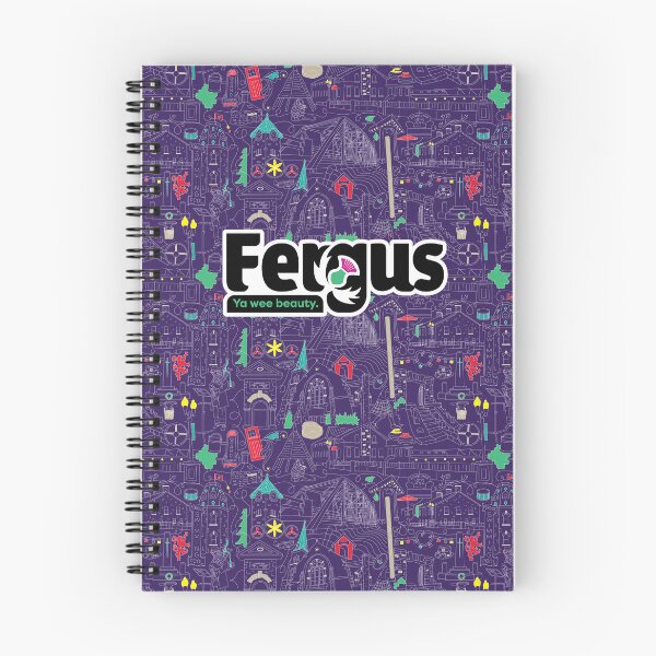 Item preview, Fergus Outlined - Indigo designed and sold by designedelora.