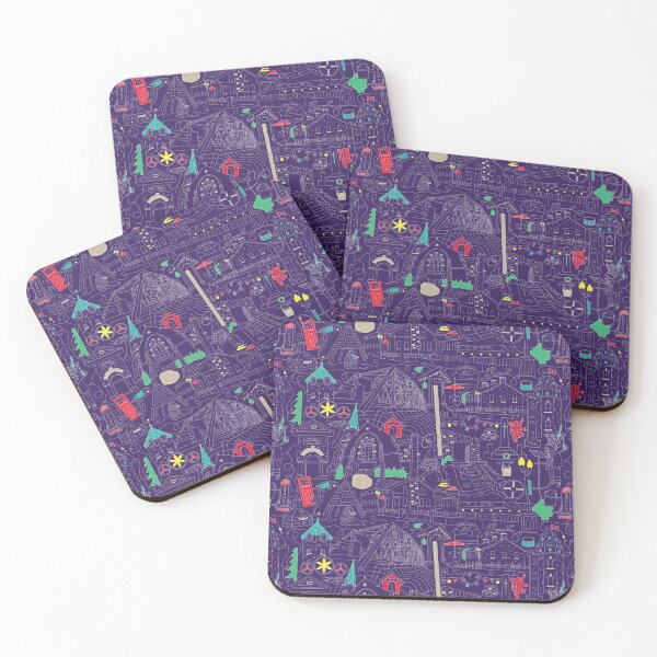 Item preview, Fergus Outlined - Indigo designed and sold by designedelora.
