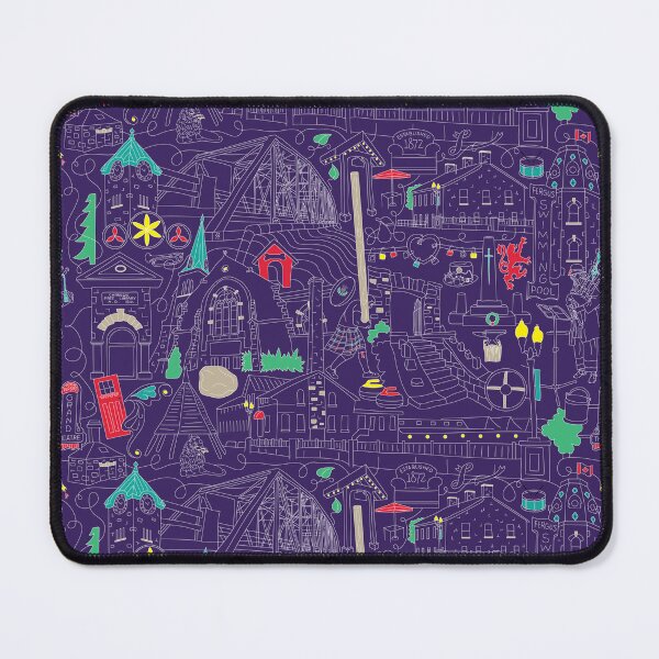 Item preview, Fergus Outlined - Indigo designed and sold by designedelora.