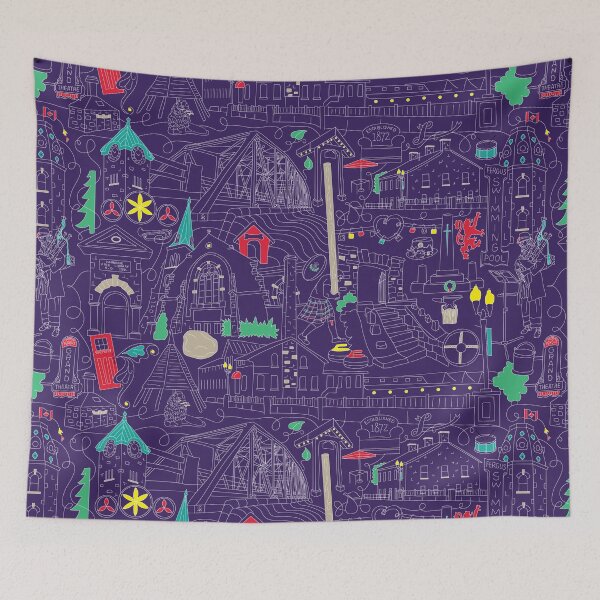 Item preview, Fergus Outlined - Indigo designed and sold by designedelora.