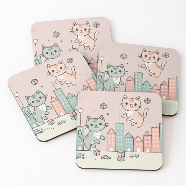 Item preview, Cats Playing 2 designed and sold by modo-arte.