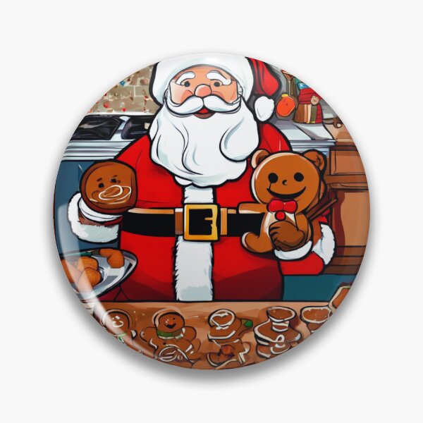 Artikelvorschau, Der Weihnachtsmann und die Lebkuchenmänner. entworfen und verkauft von Zofia Sosnecka.