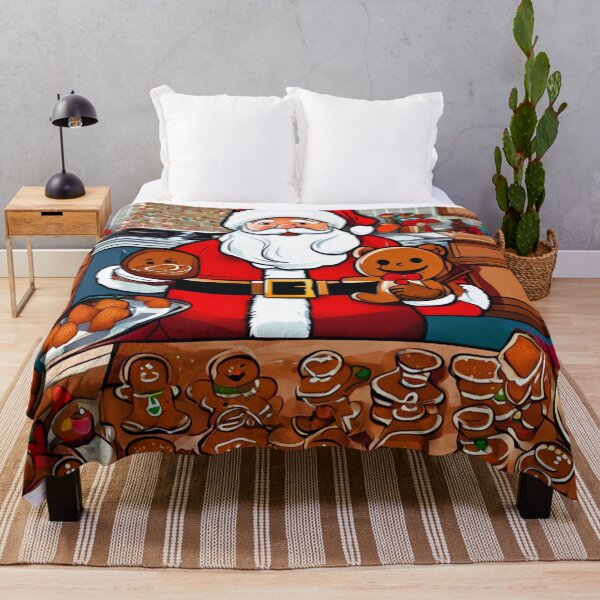 Item preview, Santa and the Gingerbread Men. designed and sold by Zofia Sosnecka.