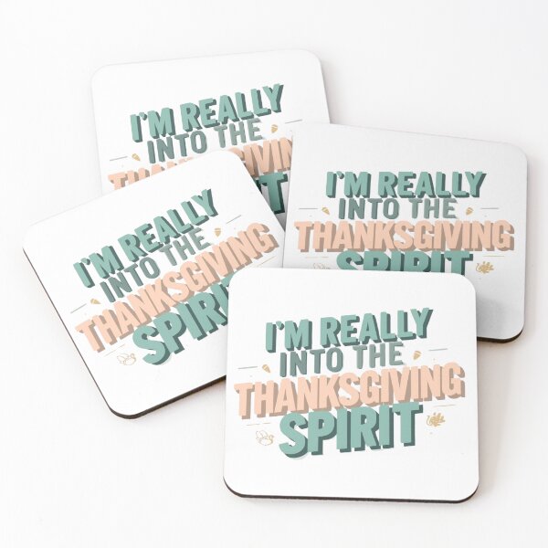 Item preview, I’m Really Into The Thanksgiving Spirit | Retro Pastel Holiday Typography designed and sold by jelonkaa.