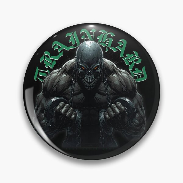 Item preview, TrainHard Green Skull Gym Warrior – Dark Fitness Motivation Design designed and sold by TrainHardCo.