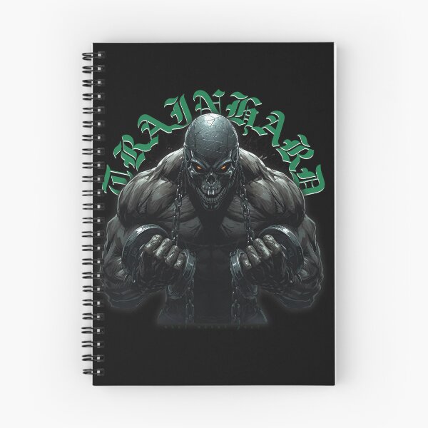 Item preview, TrainHard Green Skull Gym Warrior – Dark Fitness Motivation Design designed and sold by TrainHardCo.