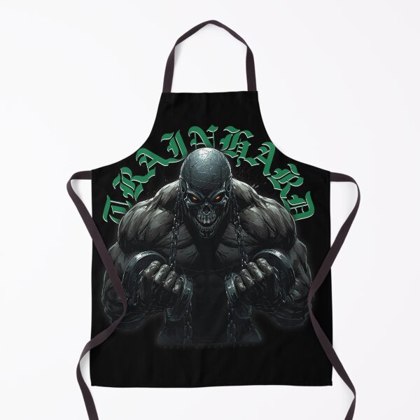 Item preview, TrainHard Green Skull Gym Warrior – Dark Fitness Motivation Design designed and sold by TrainHardCo.