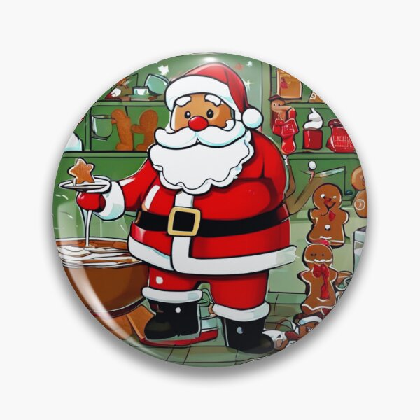 Artikelvorschau, Der Weihnachtsmann und die Lebkuchenmänner. entworfen und verkauft von Zofia Sosnecka.
