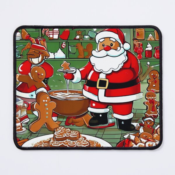 Item preview, Santa and the Gingerbread Men. designed and sold by Zofia Sosnecka.