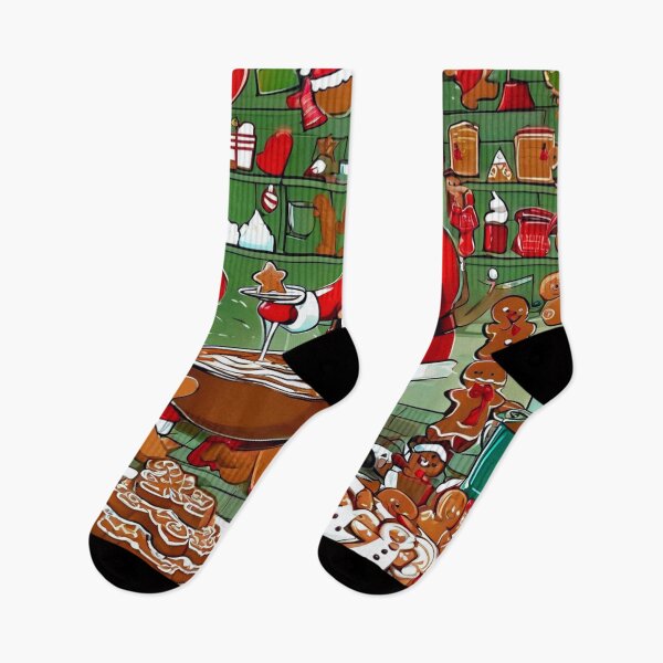 Item preview, Santa and the Gingerbread Men. designed and sold by Zofia Sosnecka.