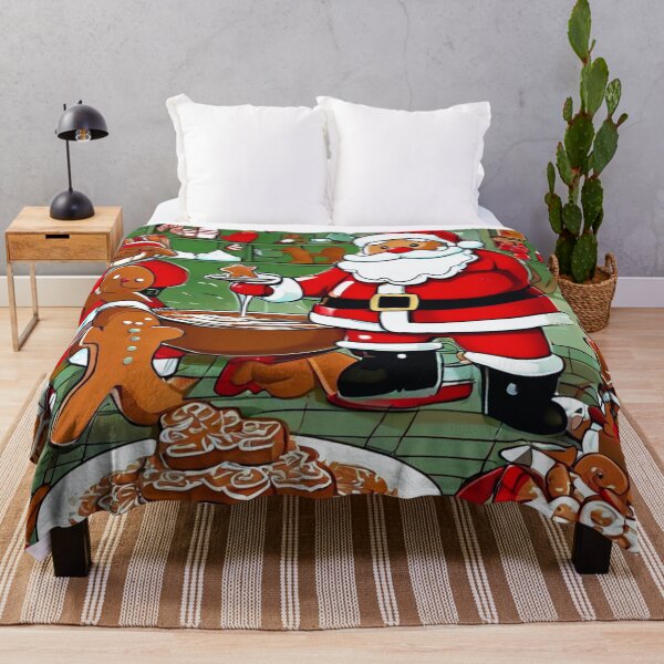 Item preview, Santa and the Gingerbread Men. designed and sold by Zofia Sosnecka.