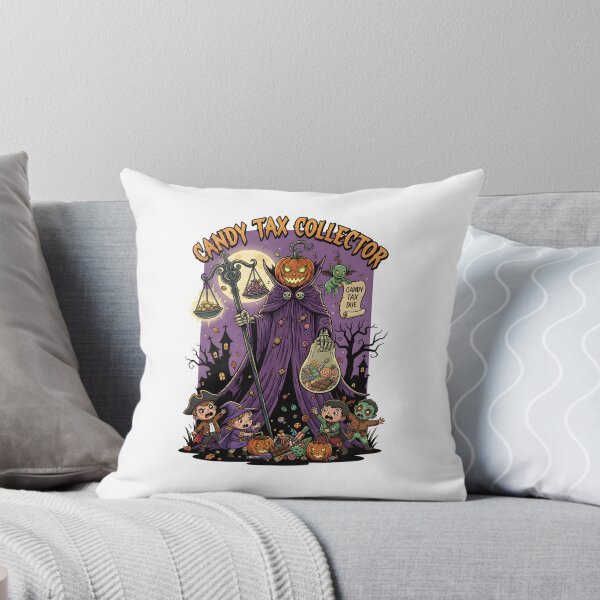 Item preview, Candy Tax Collector | Funny Halloween Pumpkin Head Design designed and sold by DailyVibesMerch.