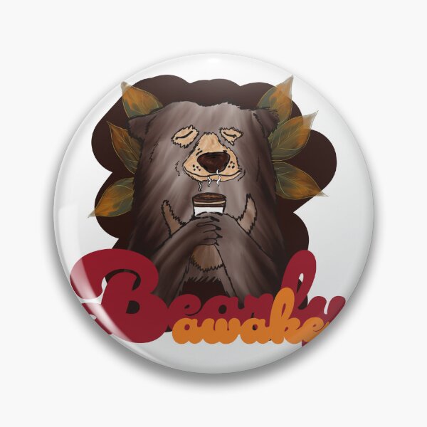 Item preview, Bearly Awake – Coffee Lover Bear Design designed and sold by katarzynaklasa.