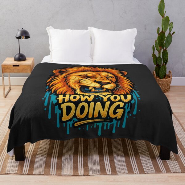 Item preview, Graffiti Lion Winking "How You Doing" Street Art T-Shirt Design designed and sold by Pet Lovers Market.