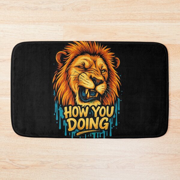 Item preview, Graffiti Lion Winking "How You Doing" Street Art T-Shirt Design designed and sold by Pet Lovers Market.